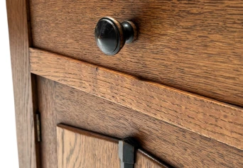Two Art Deco Amsterdamse School Nightstands or Bedside Tables, 1920s